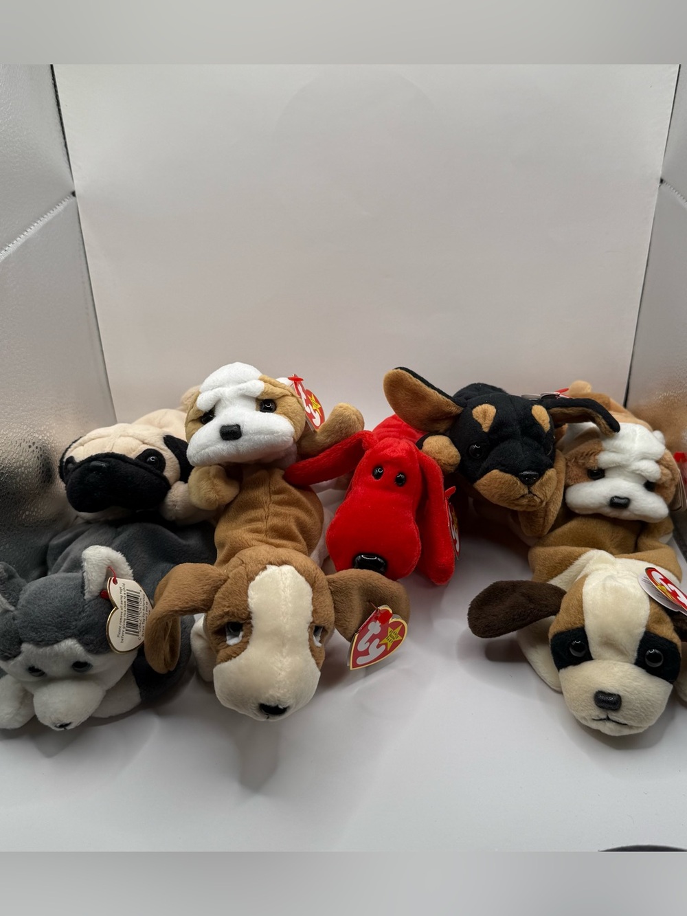 Vintage Ty Plush Stuffed Animal Dog Lot